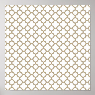 Affiches Café Latte Quatrefoil