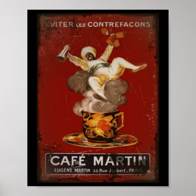 Affiches Cafe Martin Genie (Devant)