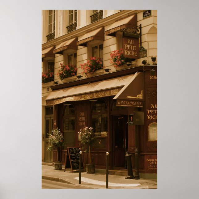 Affiches Café Paris par jour (Devant)