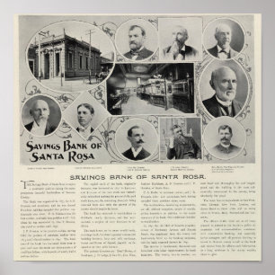Affiches Caisse d'épargne de Santa Rosa, la Californie