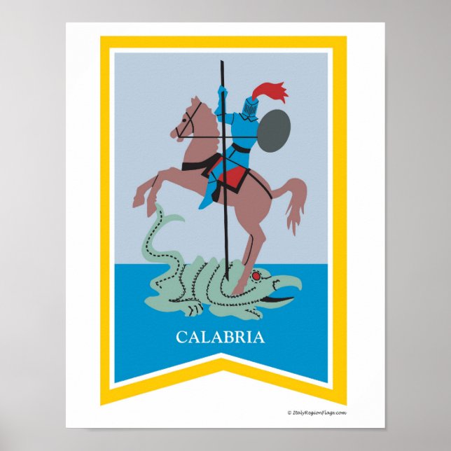 Affiches Calabre Italie Région Art Imprimer (Devant)