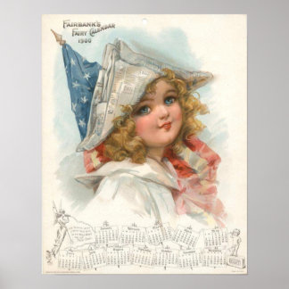 Affiches Calendrier des fées Fairbanks 1900