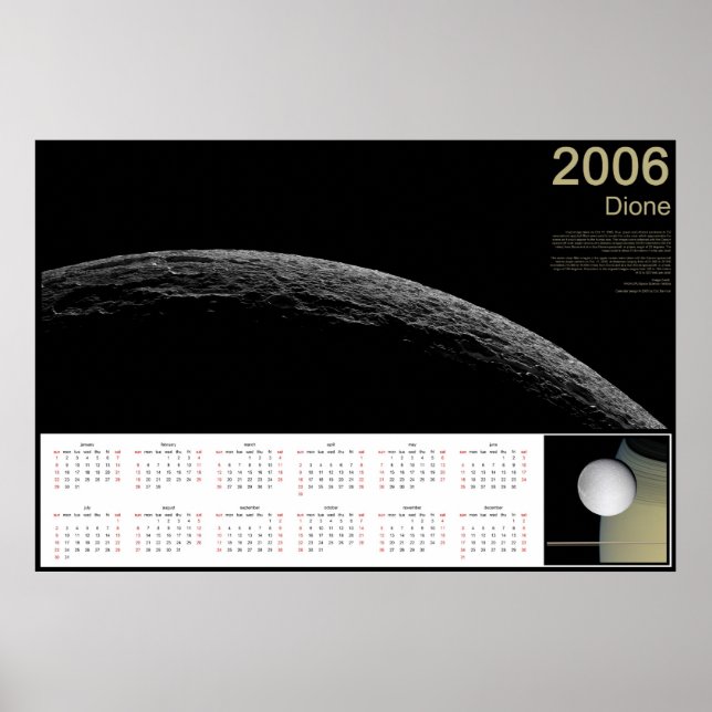 Affiches Calendrier Dione 2006 (Devant)