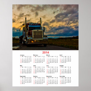 Affiches Calendrier Truck Stop Sky 2014