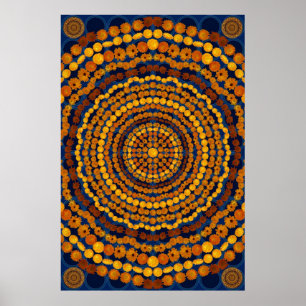 AFFICHES CALENDULA MANDALA 3