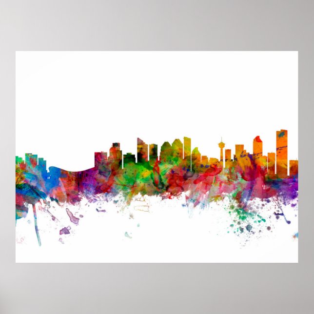 Affiches Calgary Canada Skyline (Devant)