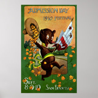 Affiches California Admission Day Festival Ours