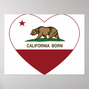 Affiches California Born Heart