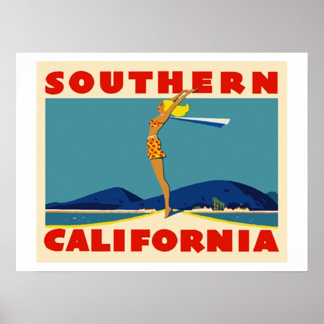 Affiches Californie du Sud (Devant)