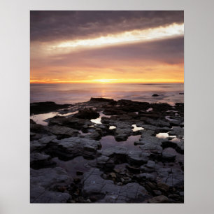 Affiches Californie, San Diego, Falaises de coucher de sole