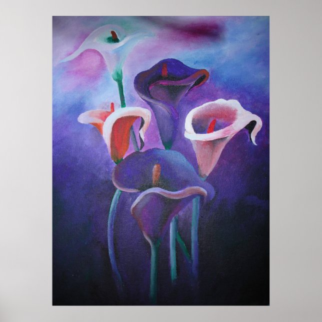 Affiches Callas Violet Lilac Et Violet Art (Devant)