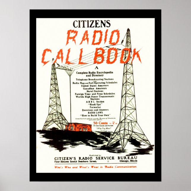 Affiches Callbook de la radio citoyenne (Devant)