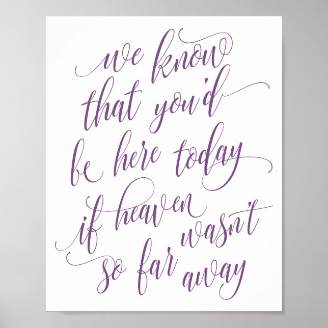 Affiches Calligraphie Luxe En Panneau Mémoire (Plum) (Devant)