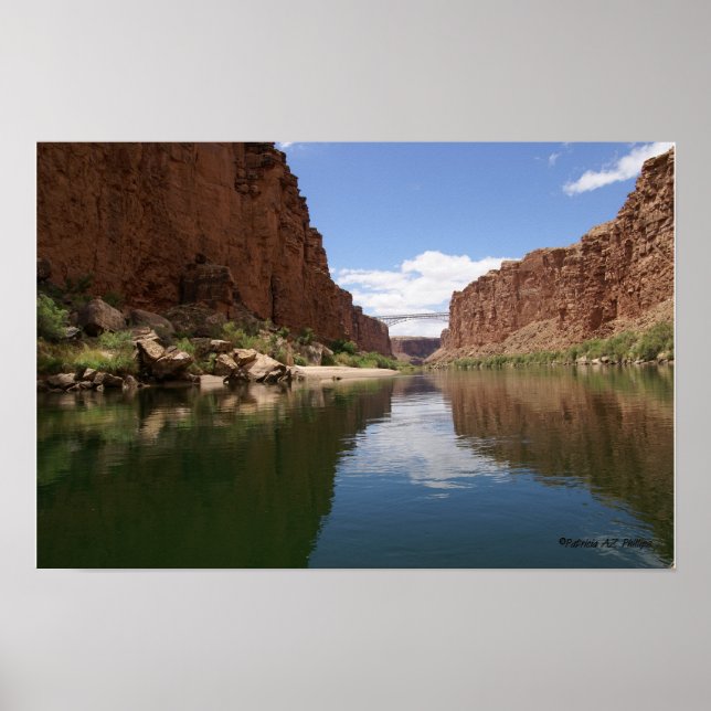 Affiches Calm Colorado River Approaching Navajo Bridges (Devant)