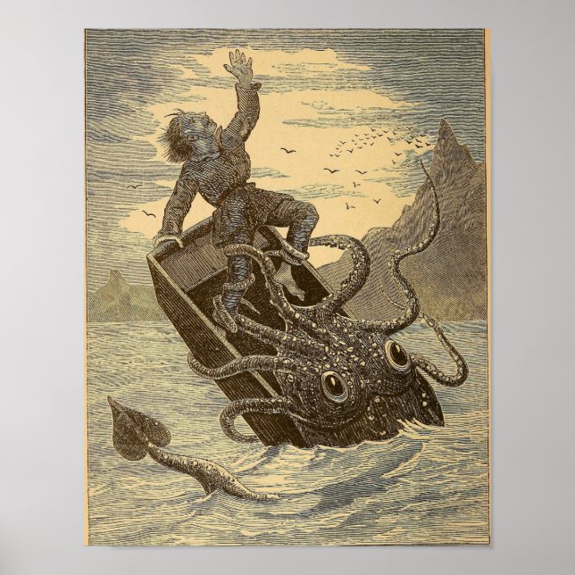 Affiches Calmar géant vintage 1879 (Devant)