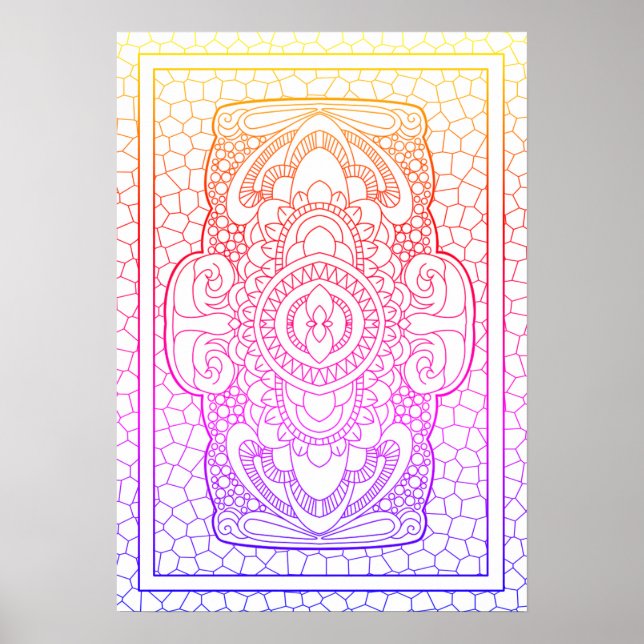 Affiches Calme vers le bas no 3 (Devant)