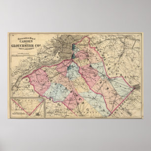 Affiches Camden, comtés de Gloucester, NJ