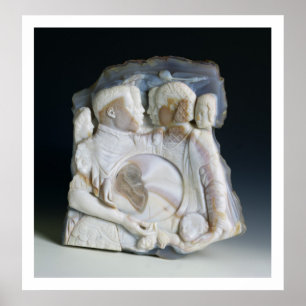 Affiches Cameo depicting Cosimo de Medici (1519-74) and his