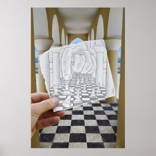 Affiches Caméra Crayon Vs - Checkmate