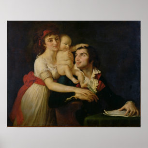 Affiches Camille Desmoulins son épouse Lucile et leur