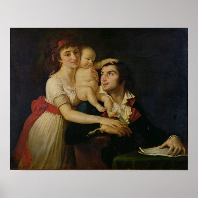 Affiches Camille Desmoulins son épouse Lucile et leur (Devant)