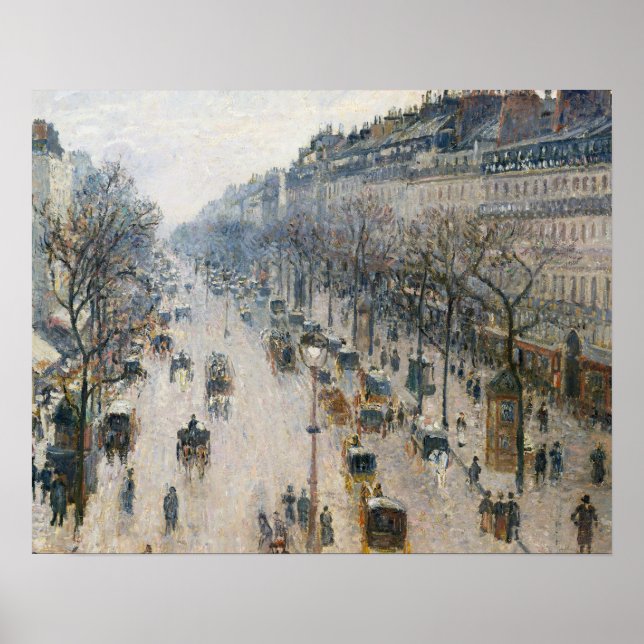 Affiches Camille Pissarro - The Boulevard Montmartre (Devant)