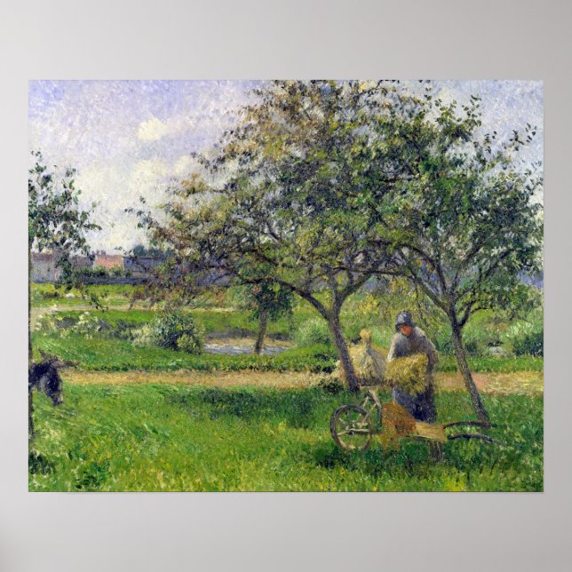Affiches Camille Pissarro | The Wheelbarrow, Orchard, c.188 (Devant)