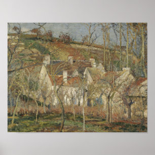 Affiches Camille Pissarro - Toits rouges, coin d'un village