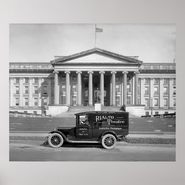 Affiches Camion à panneaux du théâtre Rialto : années 1920 (Devant)