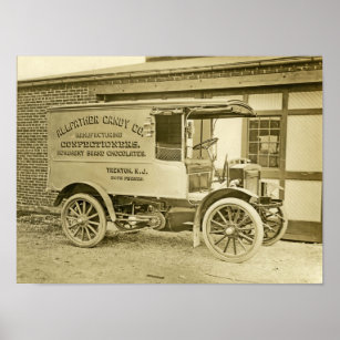 Affiches Camion Allfather Candy Co de Trenton vintage Photo