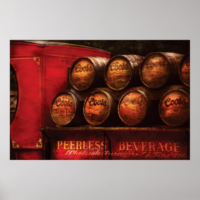 Affiches Camion - Camion de bière (Devant)