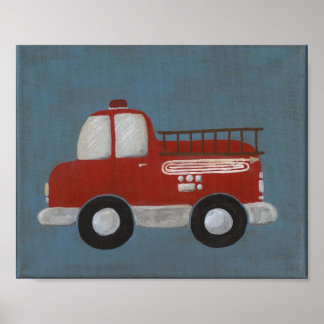 Affiches Camion de pompiers 8 X 10