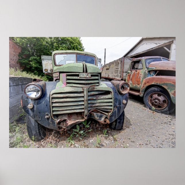 AFFICHES CAMION LOURD DE 1941 DE GMC (Devant)