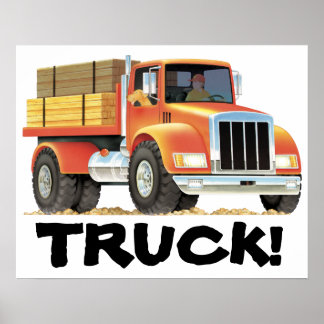 Affiches Camion rouge