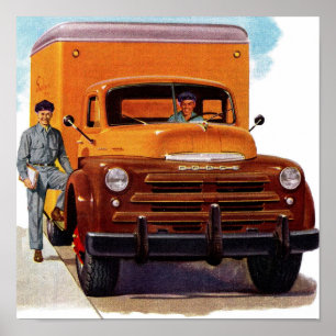 Affiches camionneur camionneur camionneur