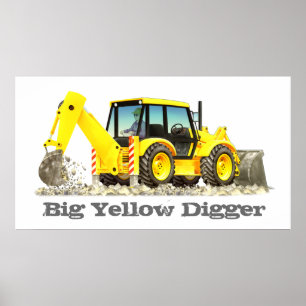 Affiches Camions de construction sur mesure pour enfants -