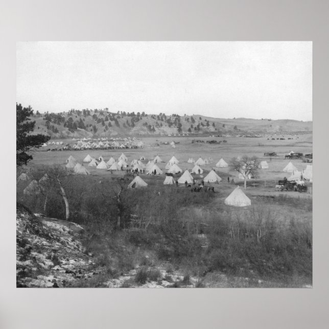 Affiches Camp du général Brook près de Pine Ridge (Devant)