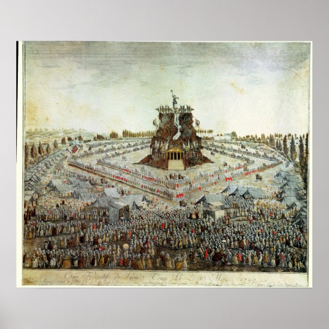 Affiches Camp fédéral à Lyon, le 30 mai 1790 (Devant)