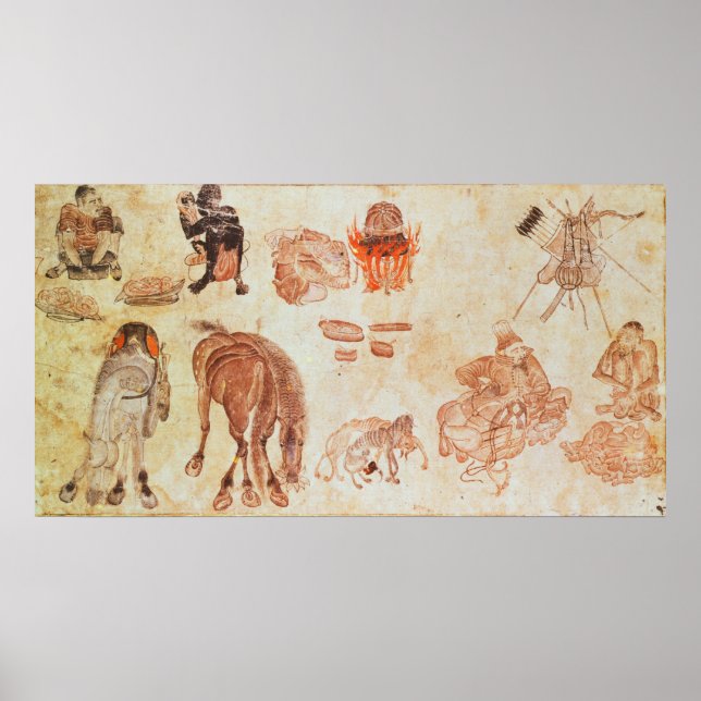 Affiches Camp nomade mongol, XVe siècle (Devant)