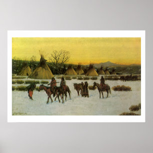 Affiches Camp Sioux à Wounded Knee par John Hauser