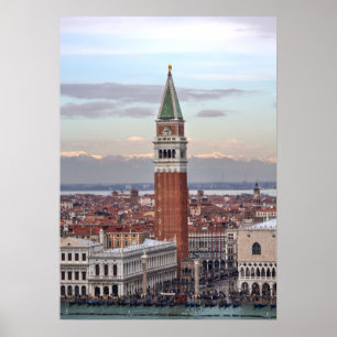 Affiches Campanile de Saint-Marc, Venise Italie