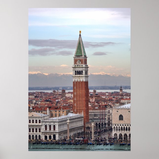 Affiches Campanile de Saint-Marc, Venise Italie (Devant)