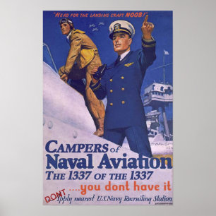 Affiches Campeurs de l'aéronavale