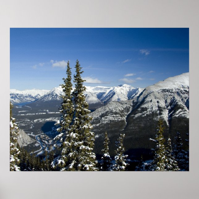Affiches Canada, Alberta, Banff. Vues de la vallée de Bow (Devant)