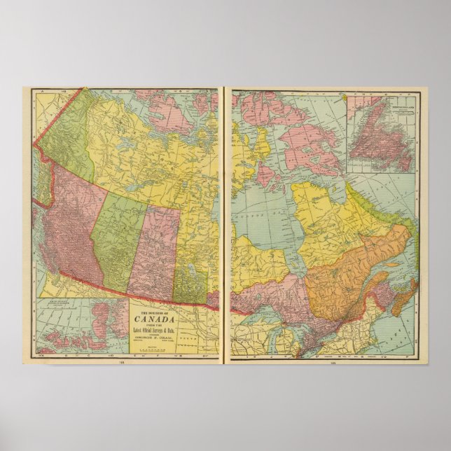 Affiches Canada avec chemins de fer (Devant)