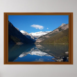 Affiches Canada Lake Louise Rocky Mountain Wood Fragment Im