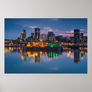 Affiches Canada, Montréal, Skyline et Vieux-Port