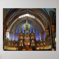 Canada, Québec, Montréal. Intérieur de Notre 2