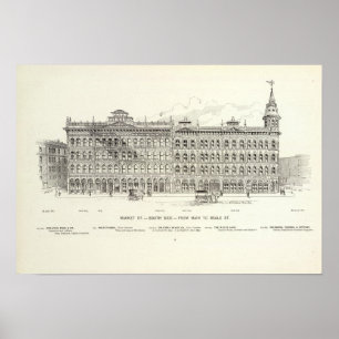 Affiches Canalisation et Beale de côté sud du marché