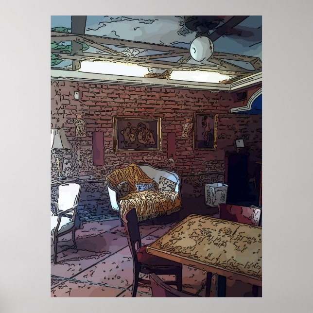 Affiches Canapé en français (Devant)